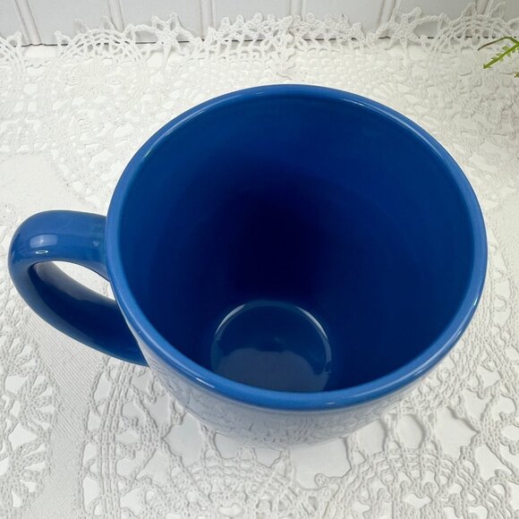 Set Of 4 Corelle Stoneware Coffee Tea Mugs 10 Oz Blue - Picture 7 of 10
